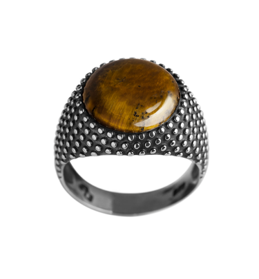 Anillo Molecula Ojo de Tigre